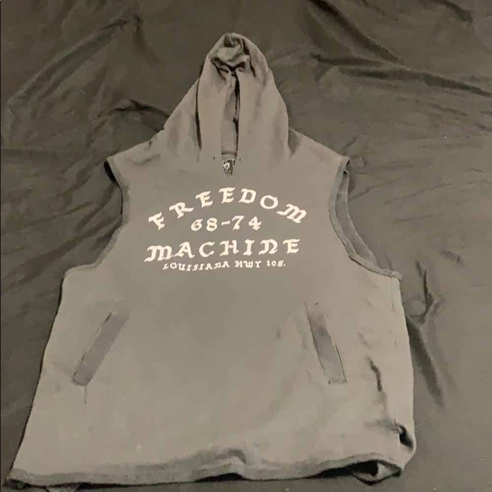 Sleeveless “Freedom” Hoodie